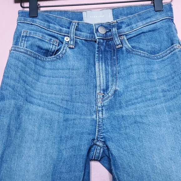 Everlane High Rise Straight Leg Ankle Jeans - Picture 5 of 12